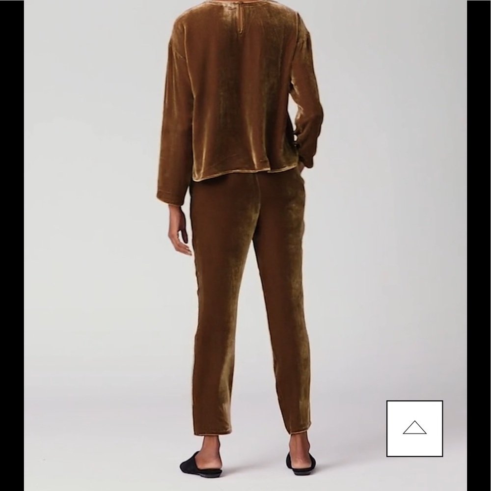 NWT Eileen Fisher VELVET TAPERED ANKLE PANT - Picture 3 of 9